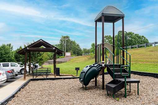 A playground at Spaulding Woods Apartments, Marion, NC