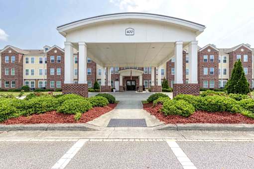 The entrance to a building  at The Grande at Granite Falls LLC Apartments, Rolesville, NC, 27571