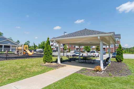 Spacious Patio With Sitting Arrangements at Westridge, Greenville, South Carolina