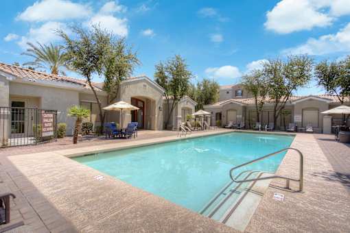 Pool and pool patio at Trails at San Tan in Gilbert AZ