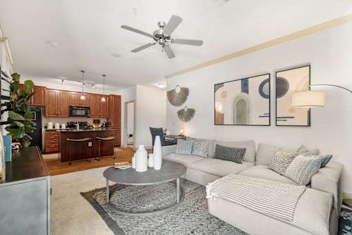 Kitchen living room and laundry at Trails at San Tan in Gilbert AZ