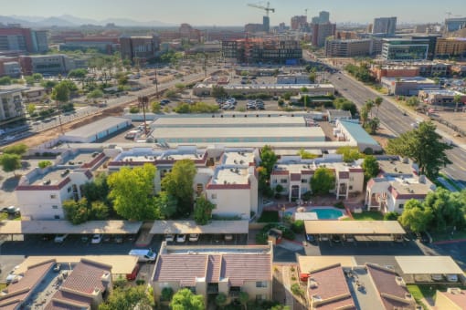 Aerial view at University Park Apartments in Tempe AZ Nov 2020 (4)