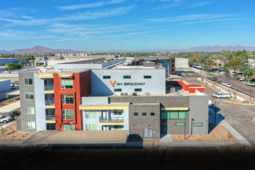 Aerial view at V on Broadway Apartments in Tempe AZ November 2020 (3) copy