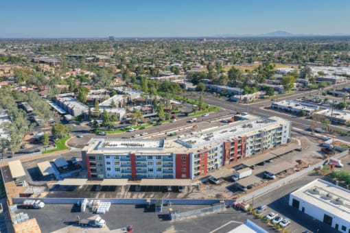 Aerial view at V on Broadway Apartments in Tempe AZ November 2020 (6)