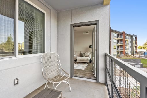 Apartment Balcony at V on Broadway Apartments in Tempe AZ November 2020