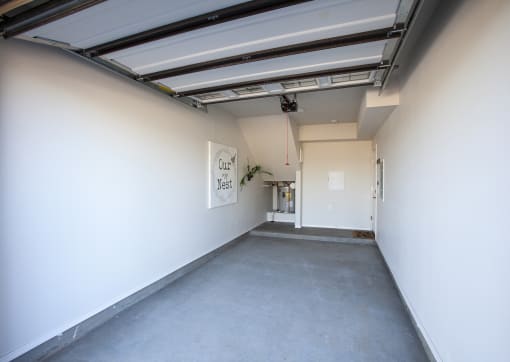Attached Garage at San Mateo Townhomes in Phoenix AZ July 2021