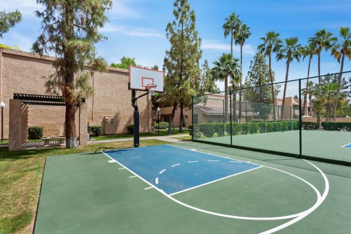 Basketball Court at Shorebird Apartments in Mesa Arizona