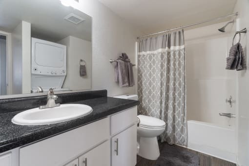Bathroom at Avenue 8 Apartments in Mesa AZ Nov 2020