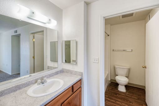 Bathroom at Four Hills Apartments in Las Cruces
