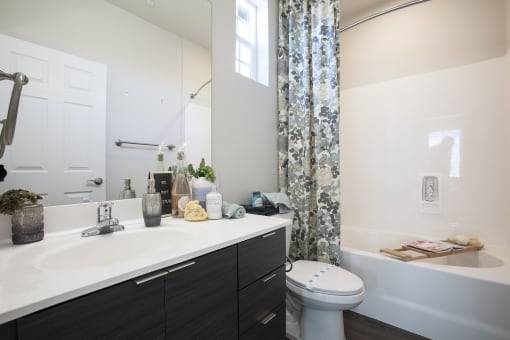 Bathroom at San Mateo Townhomes in Phoenix AZ July 2021