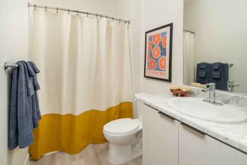 Bathroom at Streamliner 87th Apartments