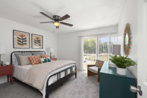 Bedroom at Falls at Mill Creek in Nashville Tennessee