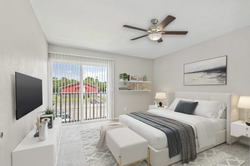 Bedroom at Falls at Mill Creek in Nashville Tennessee
