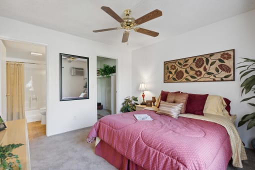 Bedroom at Shorebird Apartments in Mesa Arizona