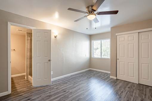 Bedroom at University Lofts Apartments near University of Arizona in Tucson Arizona