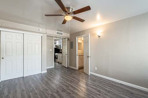 Bedroom at University Lofts Apartments near University of Arizona in Tucson Arizona