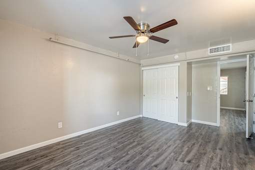 Bedroom at University Lofts Apartments near University of Arizona in Tucson Arizona