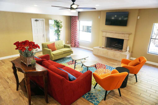 Clubhouse Lounge Area at Villa Toscana Apartments in Phoenix Arizona 2020