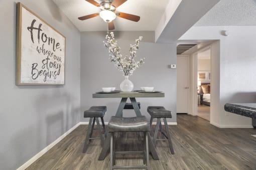 Dining Area (2) at Avenue 8 Apartments in Mesa AZ Nov 2020