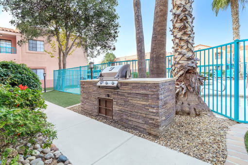 Grill Area at Winterhaven Terrace Apartments in Tucson Arizona