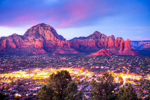 Sedona red rock at Pinon Lofts Apartments in Sedona AZ