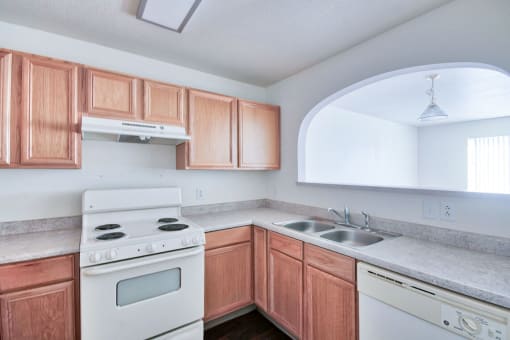 Kitchen at Mira Vista Apartments in Las Cruces