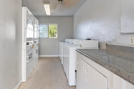 Laundry facility at University Park Apartments in Tempe AZ Nov 2020