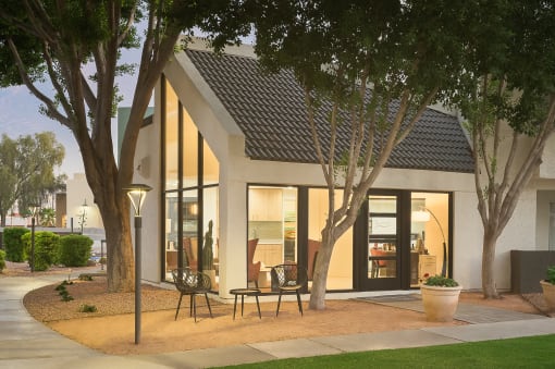 Leasing Office Exterior at Orchard on Gilbert in Gilbert AZ