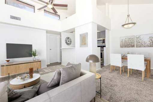 Living Room and Dining Room at Winterhaven Apartments in Tucson Arizona