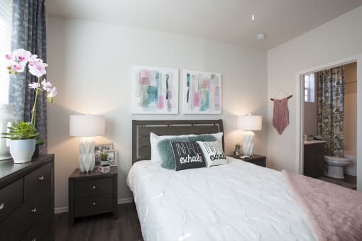 Master Bedroom at San Mateo Townhomes in Phoenix AZ July 2021 3