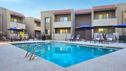 Pool at Olive East Apartment in Gilbert Arizona
