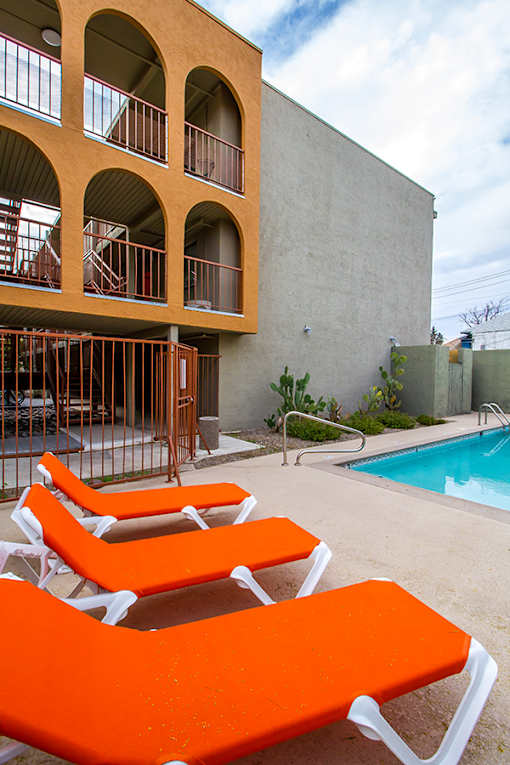 Pool at University Lofts Apartments near University of Arizona in Tucson Arizona