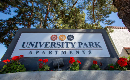 Property Sign at University Park Apartments
