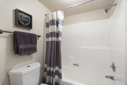 Shower at Avenue 8 Apartments in Mesa AZ Nov 2020
