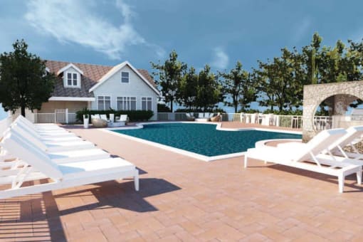 Pool With Sundecks at Ardenwood Apartments, North Haven, Connecticut