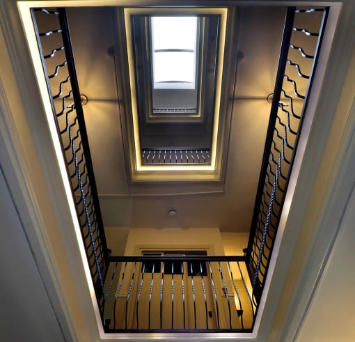 Stairs view at The Packard, West Hartford, CT, 06119