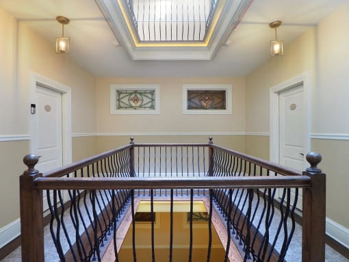 Stairs at The Packard, West Hartford