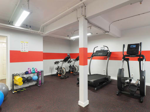 a gym at The Packard, West Hartford, 06119