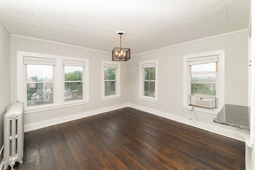 Wooden flooring at The Packard, West Hartford