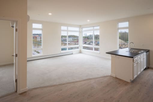 Unit 305, 3 bedroom 2 bathroom, Living Space