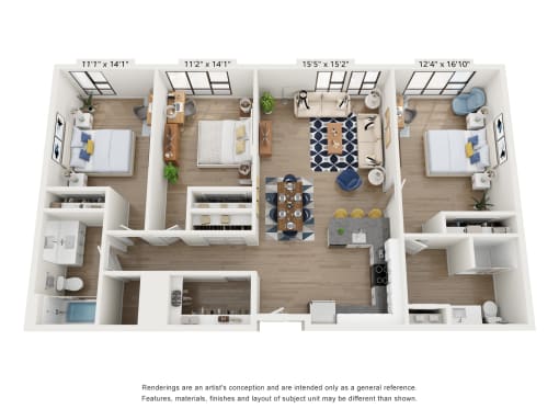 the outlook floor plan of 4 bedroom 2400 sq ft