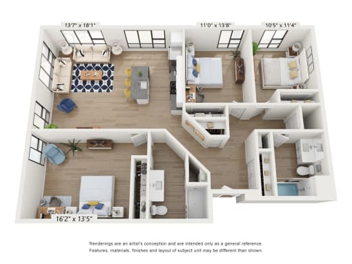 the outlook floor plan of 4 bedroom 2400 sq ft