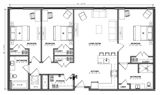 3 Bedroom Unit Type