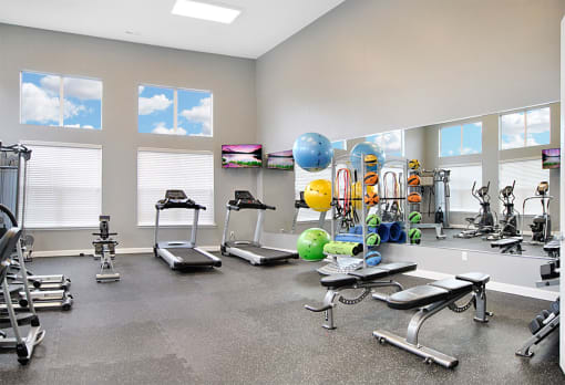 the gym at the enclave at photo