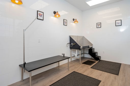 a room with a piano and two benches
