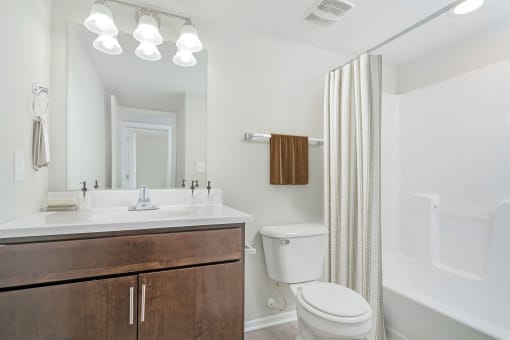 a bathroom with a sink toilet and a shower