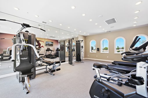 Fitness Center at LEVANTE APARTMENT HOMES, Fontana, California