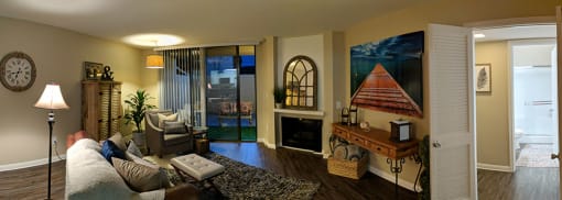 Modern Living Room with furniture at LAKE DIANNE, Santa Ana, CA, 92705