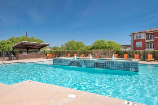 sparkiling pool