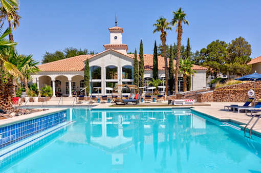 the swimming pool at the resort